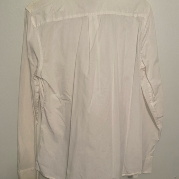 Gap classic white 100% cotton button up blouse size 14 - Picture 3 of 4